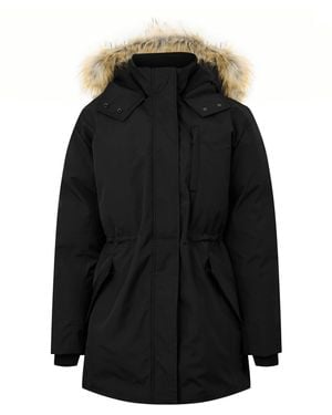 Jack Wills Jw Cinched Parka Jacket - Black