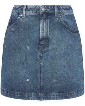 HUGO Gebisi Denim Mini Skirt - Blue