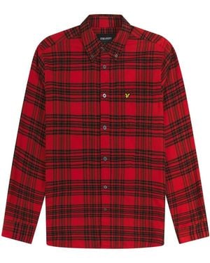 Lyle & Scott Lyle Check Shirt Sn34 - Red