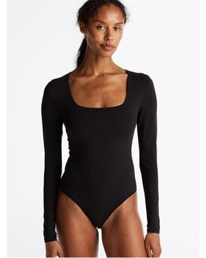 Tommy Hilfiger Long Sleeve Bodysuit - Black