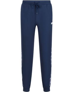 DKNY Logo Closed Hem Jogging Bottoms - Blue