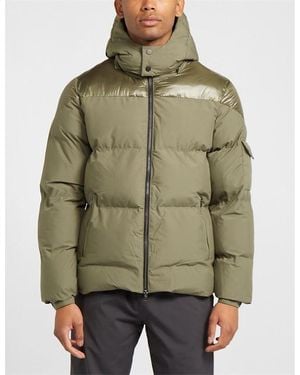 Unlike Humans Short Puffer Jacket - Green