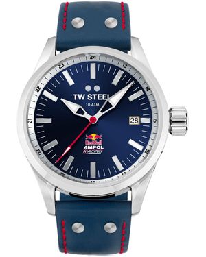 TW Steel Volante Stainless Steel Classic Analogue Quartz Watch - Blue