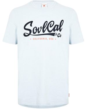 SoulCal & Co California Large Logo T Shirt - White