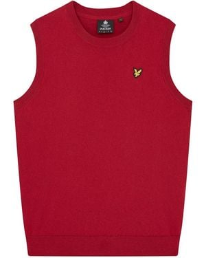 Lyle & Scott Crw Neck Vest Sn99 - Red