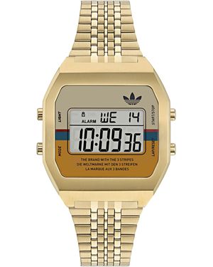 adidas Originals Digital Two Stainless Steel Fashion Digital Quartz Watch - Metallic