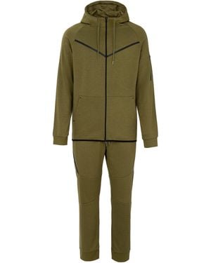 Fabric Zip Tracksuit - Green