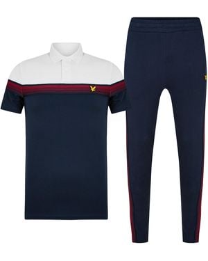 Lyle & Scott Polo Shirt And Trousers Set - Blue