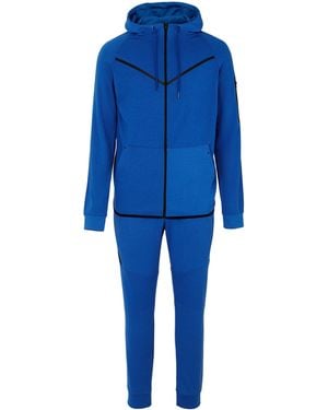 Fabric Zip Tracksuit - Blue