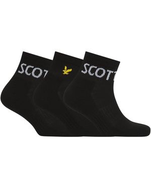 Lyle & Scott Lyle 3 Pack Train Sn00 - Black