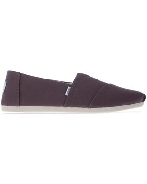 TOMS Womenss Recycled Cotton Alpargata Espadrille Court Shoes - Purple