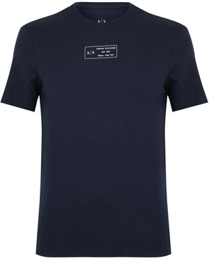 ARMANI EXCHANGE Ax Prited Tee - Blue