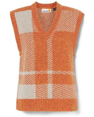 Timberland Wool Blend Vest - Orange