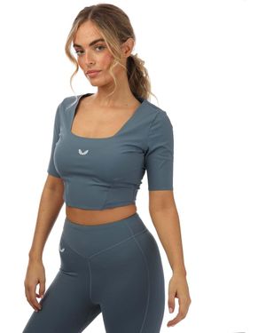 Castore Active Contour Crop Top - Blue