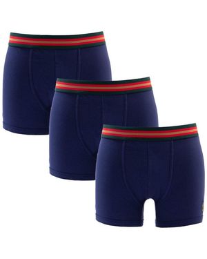 Luke 1977 Three Pack Boxer Trunk Stripe - Blue