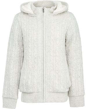 SoulCal & Co California Soul Hooded Zip Knit - White