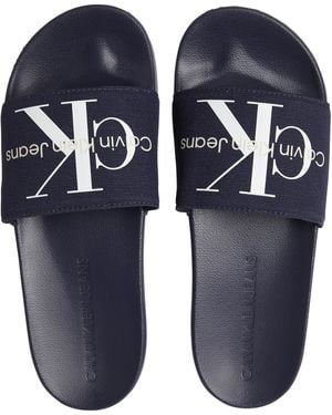 Calvin Klein Monogram Slide - Blue