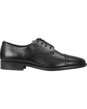 BOSS Colby Derby Brogue Leather - Black