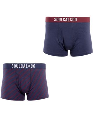 SoulCal & Co California 2 Pack Modal Boxers - Blue