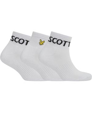 Lyle & Scott Lyle 3 Pack Train Sn00 - White