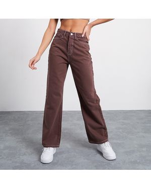 I Saw It First Isawitfirst 90s Wide Leg Jeans - Red