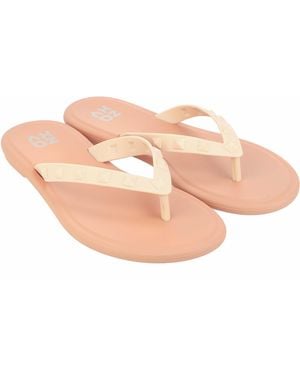 Zaxy Pop Stud Thong Flip Flops - Pink