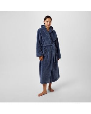 Jack Wills Jw Soft Touch Fluffy Robe - Blue