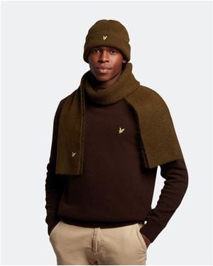 Lyle & Scott Lyle Chunky Scarf Sn99 - Brown