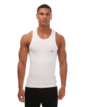 Armani Knitted Vest Top - White