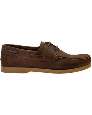 Jack Wills Leather Boat Shoes - Brown