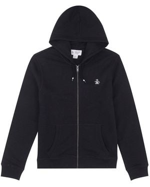 Original Penguin Sticker Pete Full Zip Hoodie - Blue