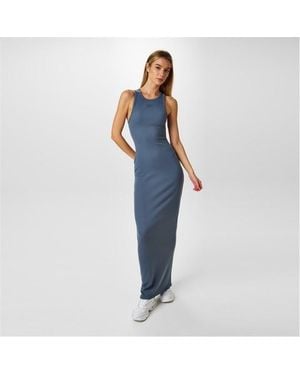 Jack Wills Racer Maxi Dress Ld44 - Blue