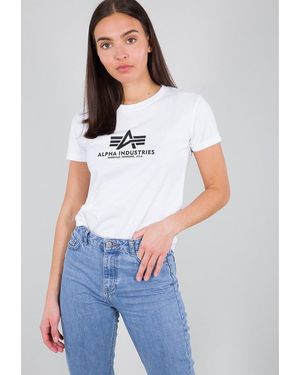 Alpha Industries Alpha Small Logo T Shirt - White