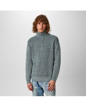 Jack Wills Jw Two Tonequarterzip Jumper - Blue