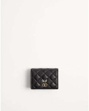 Valentino Garavani Flutterby Wallet - White