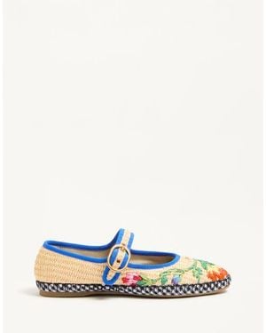 Valentino Garavani Mary-Jane Endouce Ballerina - Blue