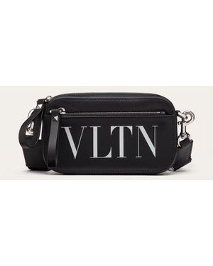 Valentino Garavani Small Vltn Leather Crossbody Bag - Black