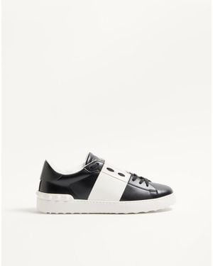 Valentino Garavani Calfskin Open Trainer 46 - White