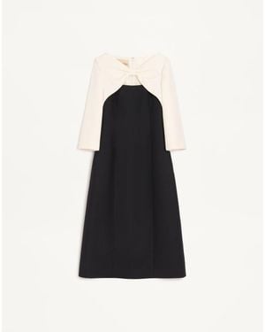 Valentino Crepe Couture Midi Dress 38 - Black