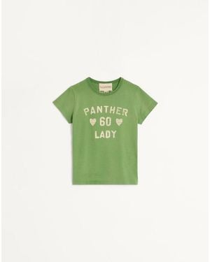 Valentino Printed Cotton T-Shirt - Green