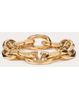 Valentino Garavani Vlogo The Bold Edition Metal Bracelet - Natural