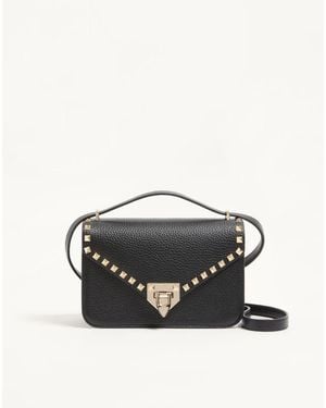 Valentino Garavani Rockstud Small Shoulder Bag - Black