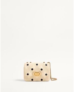 Valentino Garavani Quiltie 67 Small Shoulder Bag - Natural