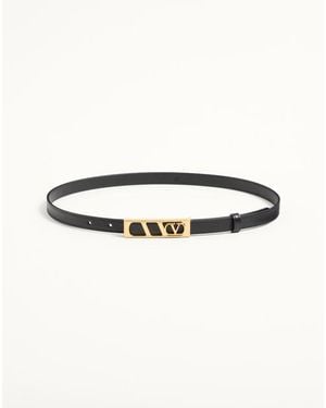 Valentino Garavani Vlogo Signature Belt - Natural