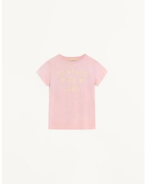 Valentino Printed Cotton T-Shirt - Pink