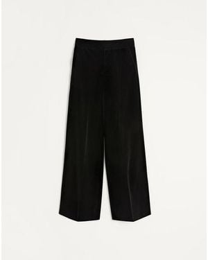 Valentino Cotton Velvet Pants - Black