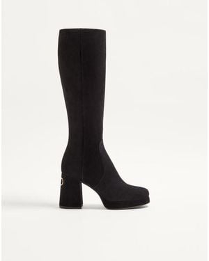 Valentino Garavani Fawcette Platform Boot - Black