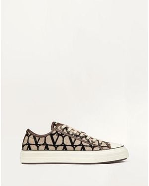 Valentino Garavani Toile Iconographe Totaloop Low-Top Trainer - White