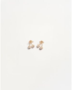 Valentino Garavani Boucles D'Oreilles Cherryfic En Métal Et Cristaux Swarovski Femme - Neutre