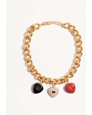 Valentino Garavani Coeur Royal Necklace - Metallic